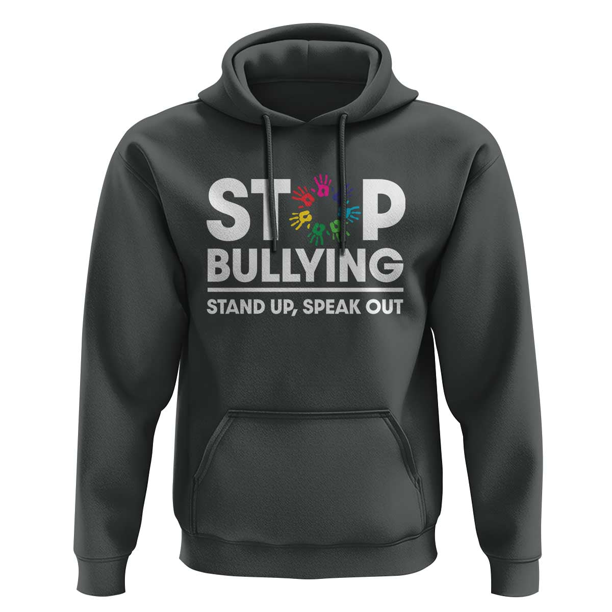 Unity Day Hoodie Stop Bullying Stand Up Speak Out Hand Prints Anti Bullying Awareness