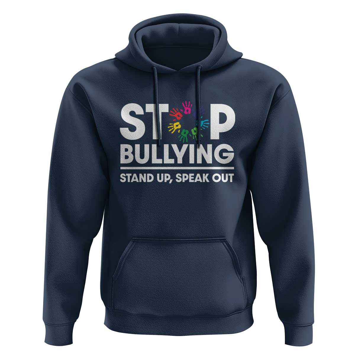 Unity Day Hoodie Stop Bullying Stand Up Speak Out Hand Prints Anti Bullying Awareness
