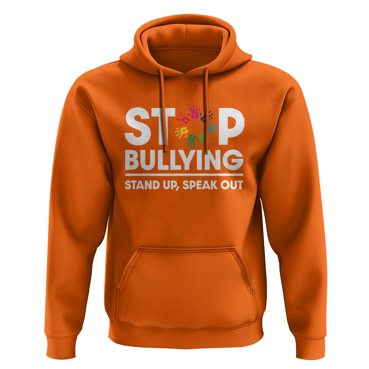 Unity Day Hoodie Stop Bullying Stand Up Speak Out Hand Prints Anti Bullying Awareness