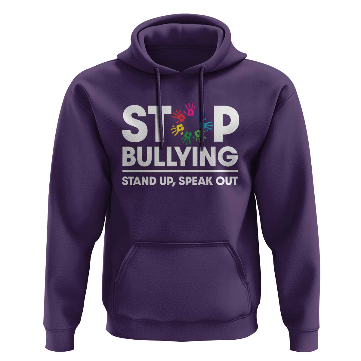Unity Day Hoodie Stop Bullying Stand Up Speak Out Hand Prints Anti Bullying Awareness