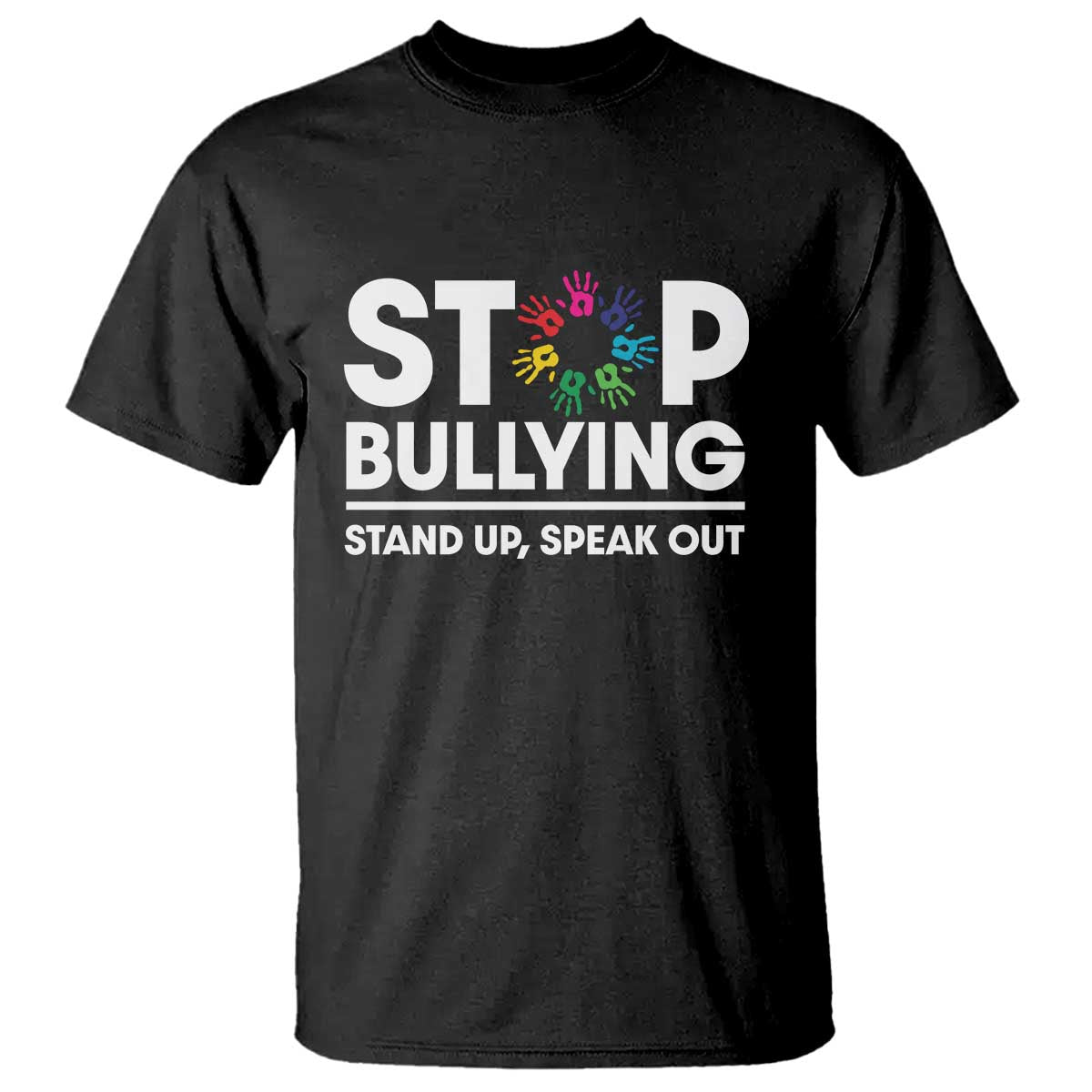 Unity Day T Shirt Stop Bullying Stand Up Speak Out Hand Prints Anti Bullying Awareness - Wonder Print Shop