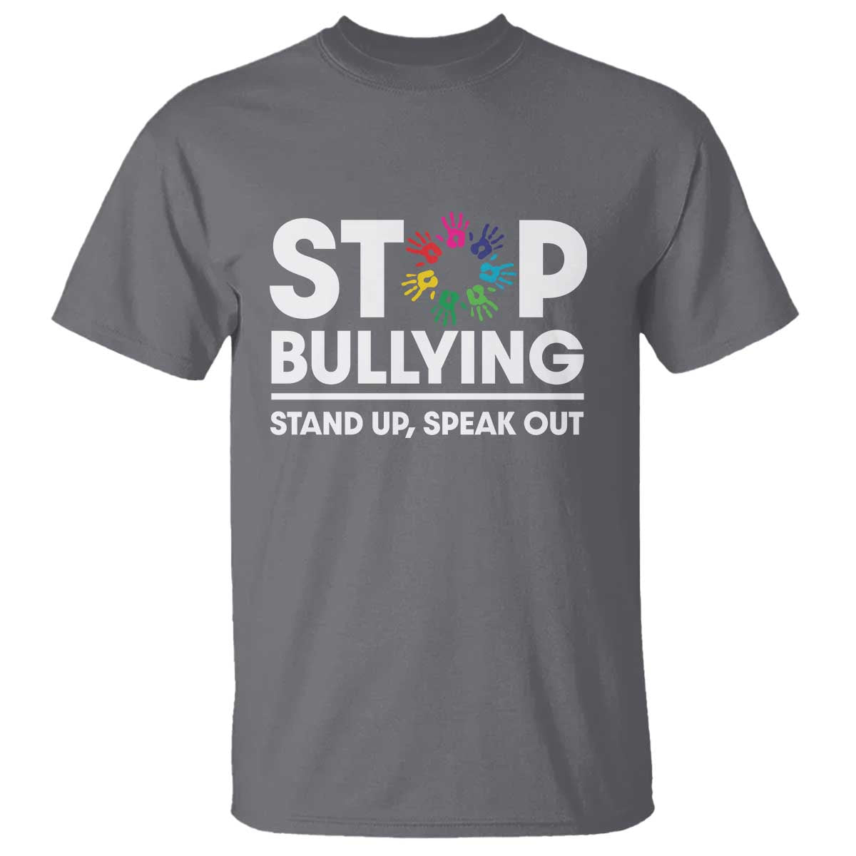 Unity Day T Shirt Stop Bullying Stand Up Speak Out Hand Prints Anti Bullying Awareness - Wonder Print Shop