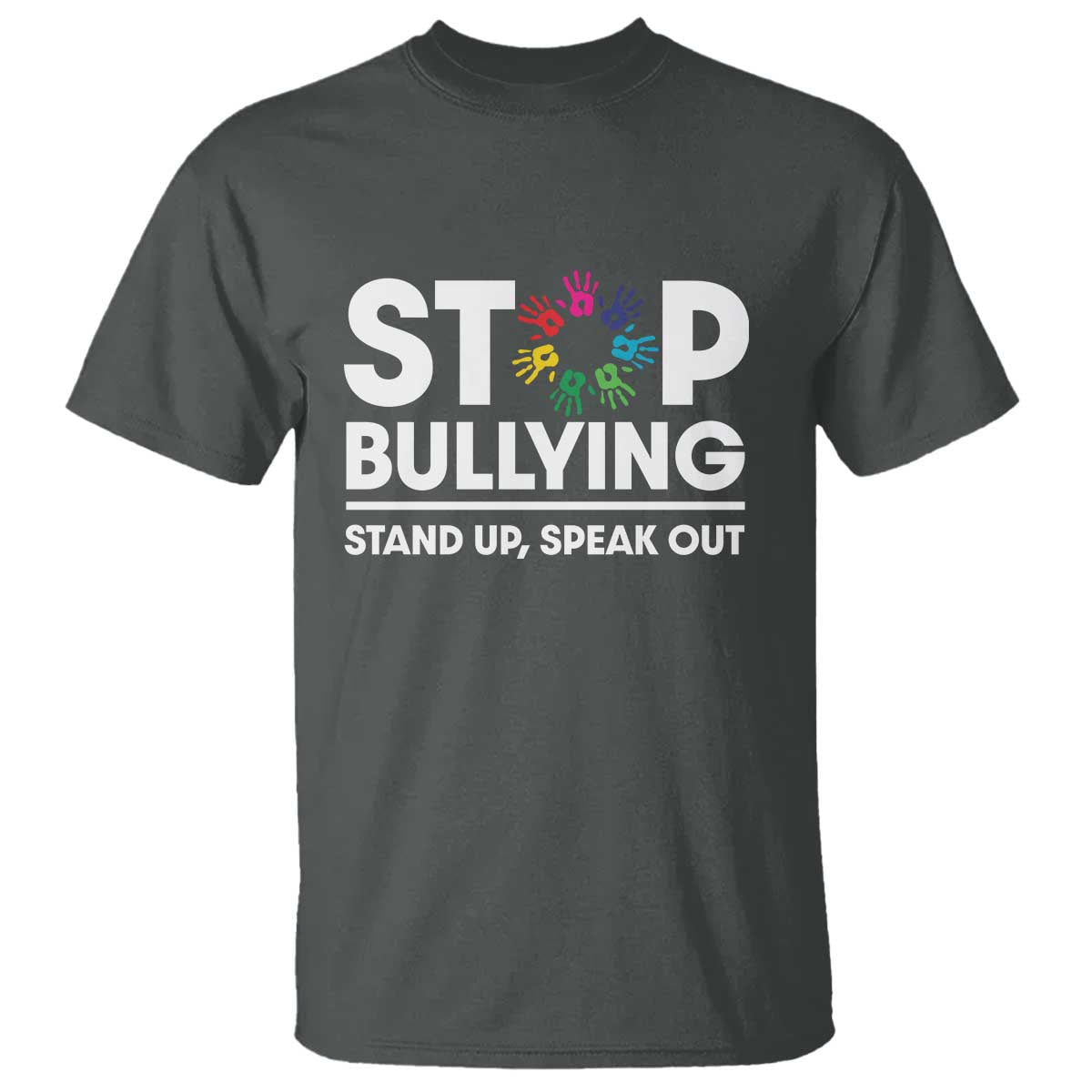 Unity Day T Shirt Stop Bullying Stand Up Speak Out Hand Prints Anti Bullying Awareness - Wonder Print Shop