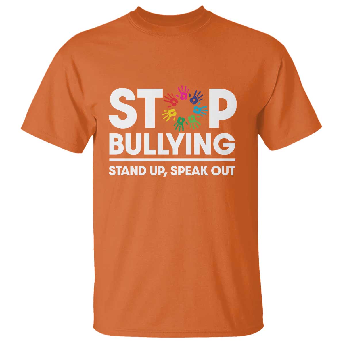 Unity Day T Shirt Stop Bullying Stand Up Speak Out Hand Prints Anti Bullying Awareness - Wonder Print Shop