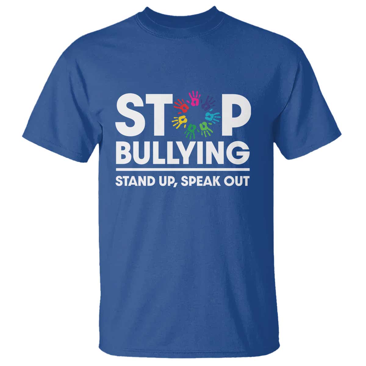 Unity Day T Shirt Stop Bullying Stand Up Speak Out Hand Prints Anti Bullying Awareness - Wonder Print Shop