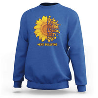 Anti Bullying Awareness Sweatshirt We Wear Orange For Unity Day End Bullying Sunflower - Wonder Print Shop