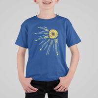 Anti Bullying Awareness T Shirt For Kid Courage Unity Peace Inclusion Choose Kindness Sunflower - Wonder Print Shop