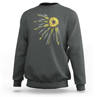 Anti Bullying Awareness Sweatshirt Courage Unity Peace Inclusion Choose Kindness Sunflower - Wonder Print Shop
