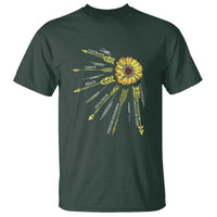 Anti Bullying Awareness T Shirt Courage Unity Peace Inclusion Choose Kindness Sunflower - Wonder Print Shop