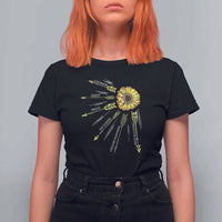 Anti Bullying Awareness T Shirt For Women Courage Unity Peace Inclusion Choose Kindness Sunflower - Wonder Print Shop