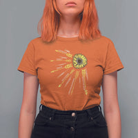 Anti Bullying Awareness T Shirt For Women Courage Unity Peace Inclusion Choose Kindness Sunflower - Wonder Print Shop