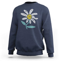Anti Bullying Awareness Sweatshirt End Bullying Courage Kindness Peace Inclusion Daisy Flower - Wonder Print Shop