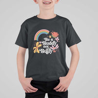 Unity Day T Shirt For Kid Be A Buddy Not A Bully Anti Bullying Awareness Flower Star - Wonder Print Shop