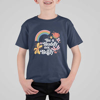 Unity Day T Shirt For Kid Be A Buddy Not A Bully Anti Bullying Awareness Flower Star - Wonder Print Shop