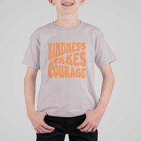 Unity Day T Shirt For Kid Kindness Takes Courage Anti Bullying Awareness - Wonder Print Shop