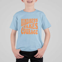 Unity Day T Shirt For Kid Kindness Takes Courage Anti Bullying Awareness - Wonder Print Shop
