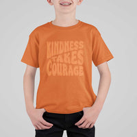 Unity Day T Shirt For Kid Kindness Takes Courage Anti Bullying Awareness - Wonder Print Shop