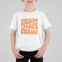 Unity Day T Shirt For Kid Kindness Takes Courage Anti Bullying Awareness - Wonder Print Shop