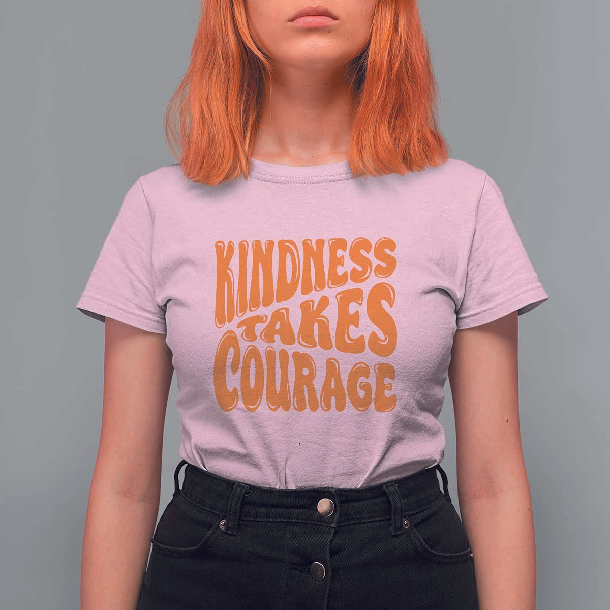 Unity Day T Shirt For Women Kindness Takes Courage Anti Bullying Awareness - Wonder Print Shop