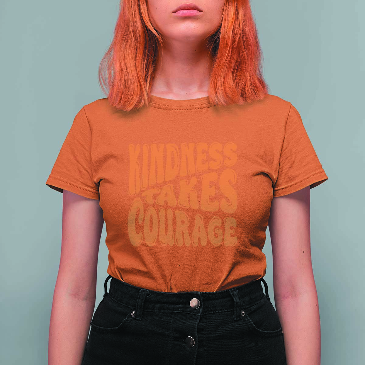 Unity Day T Shirt For Women Kindness Takes Courage Anti Bullying Awareness - Wonder Print Shop