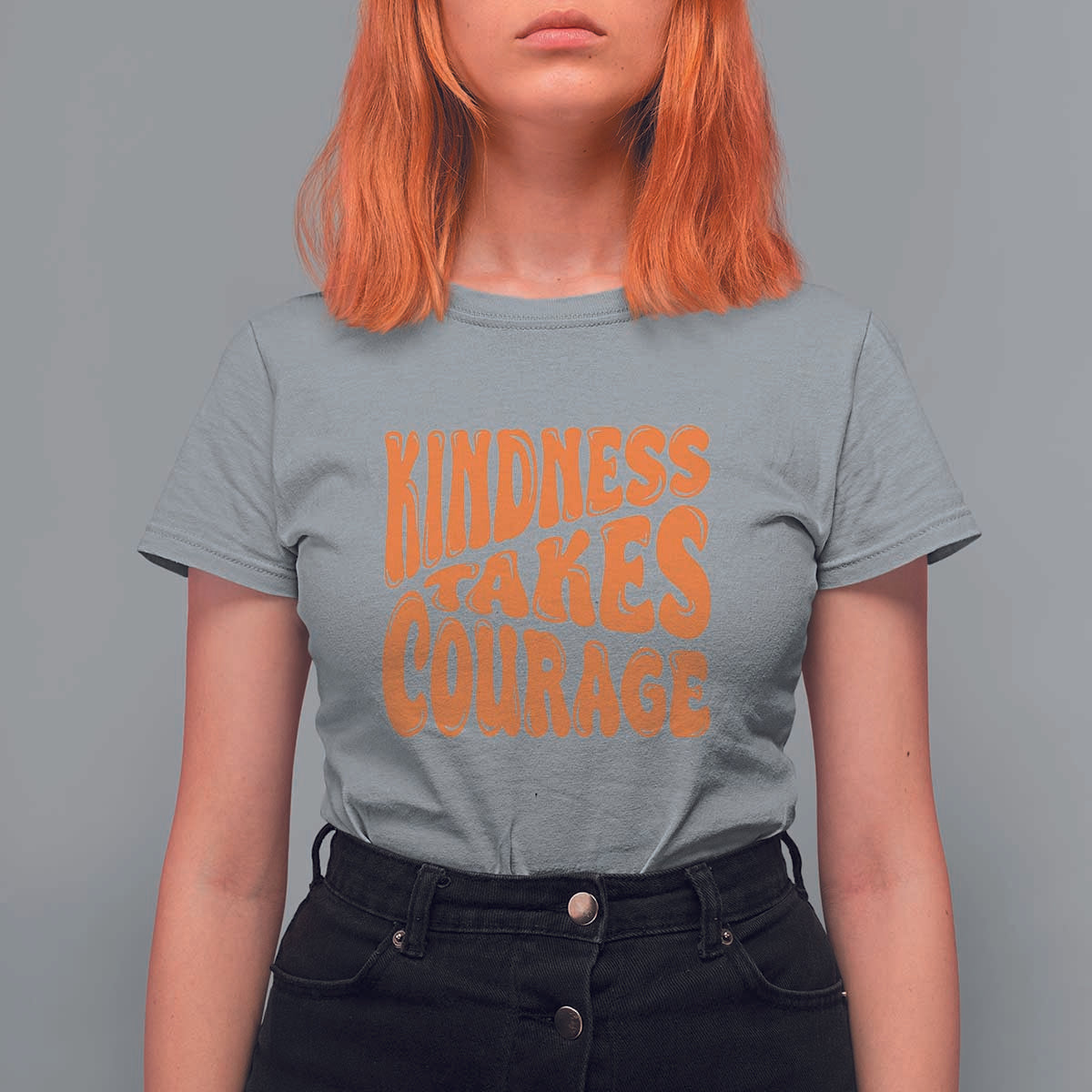 Unity Day T Shirt For Women Kindness Takes Courage Anti Bullying Awareness - Wonder Print Shop