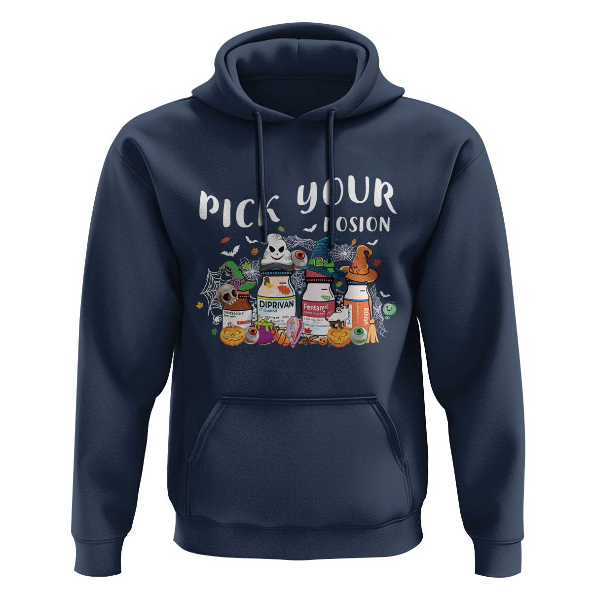 Halloween Nurse Hoodie Pick Your Poison Pharmacy Witches