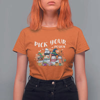Halloween Nurse T Shirt For Women Pick Your Poison Pharmacy Witches - Wonder Print Shop