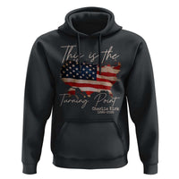 This Is The Turning Point Hoodie Patriotic American Map Vintage USA Flag - Wonder Print Shop