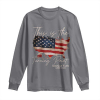 This Is The Turning Point Long Sleeve Shirt Patriotic American Map Vintage USA Flag - Wonder Print Shop