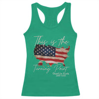 This Is The Turning Point Racerback Tank Top Patriotic American Map Vintage USA Flag - Wonder Print Shop
