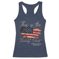 This Is The Turning Point Racerback Tank Top Patriotic American Map Vintage USA Flag - Wonder Print Shop