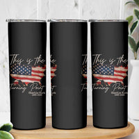 This Is The Turning Point Skinny Tumbler Patriotic American Map Vintage USA Flag - Wonder Print Shop