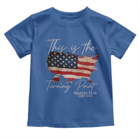 This Is The Turning Point Toddler T Shirt Patriotic American Map Vintage USA Flag - Wonder Print Shop