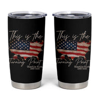 This Is The Turning Point Tumbler Cup Patriotic American Map Vintage USA Flag - Wonder Print Shop
