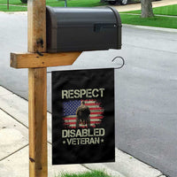 Respect Disabled Veteran Garden Flag Military Soldier Vintage American Flag - Wonder Print Shop