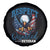 Respect Disabled Veteran Spare Tire Cover Military Soldier American Flag Bald Eagle - Wonder Print Shop