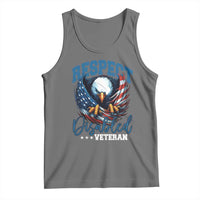 Respect Disabled Veteran Tank Top Military Soldier American Flag Bald Eagle - Wonder Print Shop