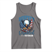 Respect Disabled Veteran Tank Top Military Soldier American Flag Bald Eagle - Wonder Print Shop