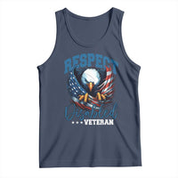 Respect Disabled Veteran Tank Top Military Soldier American Flag Bald Eagle - Wonder Print Shop