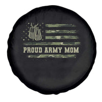 Proud Army Mom Spare Tire Cover Vintage Camo American Flag Veteran Mother's Day - Wonder Print Shop