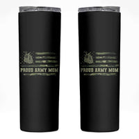 Proud Army Mom Skinny Tumbler Vintage Camo American Flag Veteran Mother's Day - Wonder Print Shop