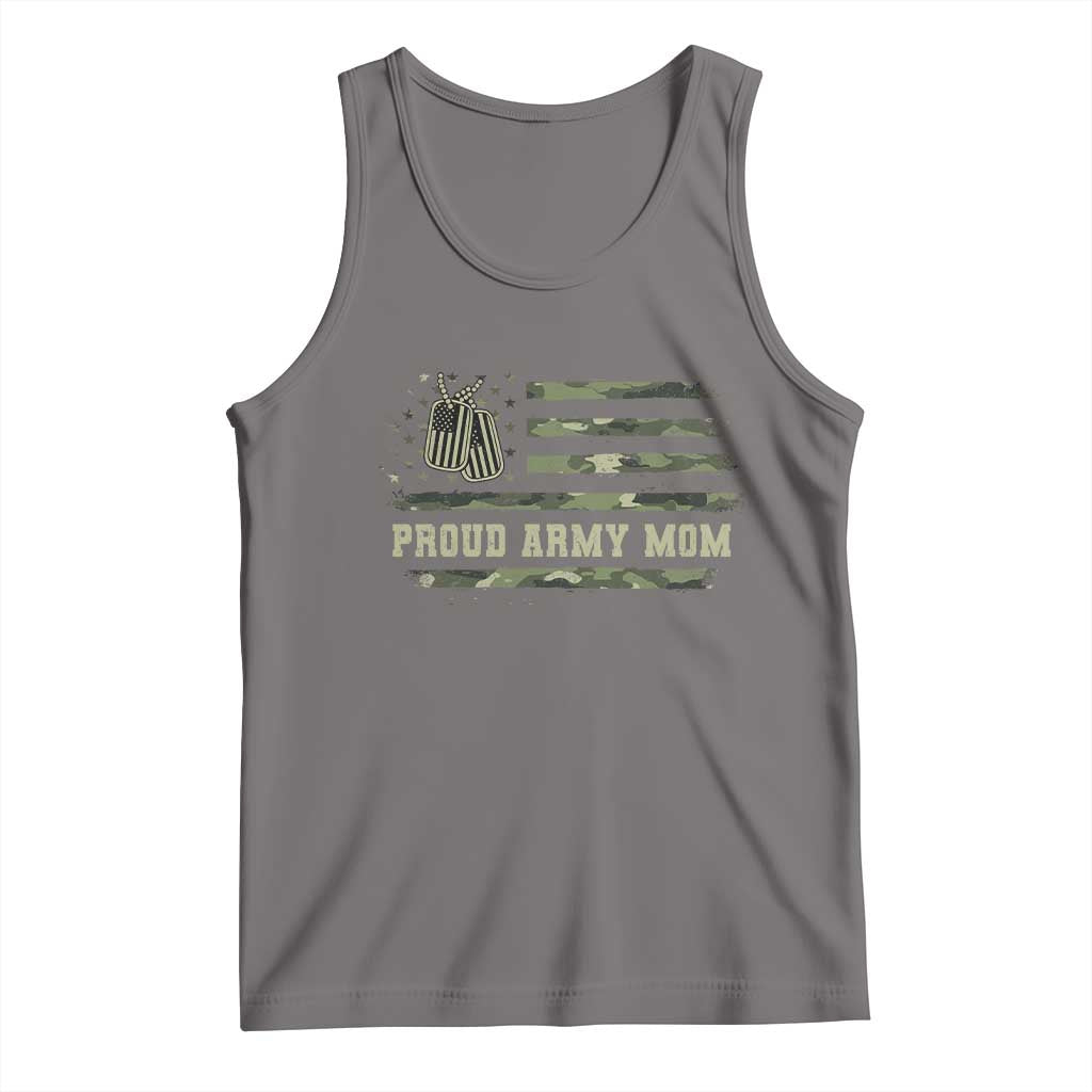 Proud Army Mom Tank Top Vintage Camo American Flag Veteran Mother's Day - Wonder Print Shop