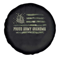 Proud Army Grandma Spare Tire Cover Vintage Camo American Flag Veteran - Wonder Print Shop