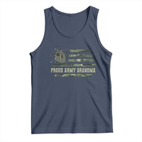 Proud Army Grandma Tank Top Vintage Camo American Flag Veteran - Wonder Print Shop
