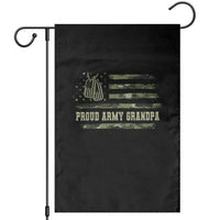Proud Army Grandpa Garden Flag Vintage Camo American Flag Veteran - Wonder Print Shop