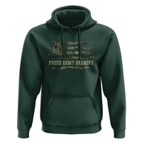 Proud Army Grandpa Hoodie Vintage Camo American Flag Veteran - Wonder Print Shop