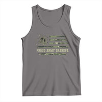 Proud Army Grandpa Tank Top Vintage Camo American Flag Veteran - Wonder Print Shop