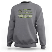 Proud Army Dad Sweatshirt Vintage Camo American Flag Veteran Father's Day - Wonder Print Shop