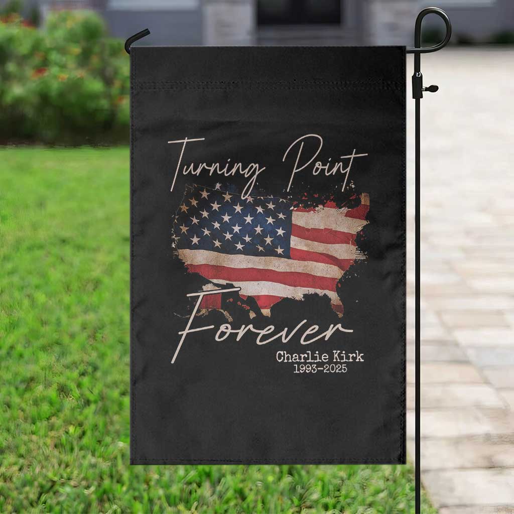 Turning Point Forever Garden Flag Patriotic American Map Vintage USA Flag - Wonder Print Shop