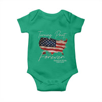 Turning Point Forever Baby Onesie Patriotic American Map Vintage USA Flag - Wonder Print Shop